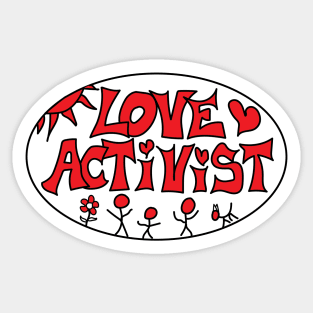 Love Activist Sticker